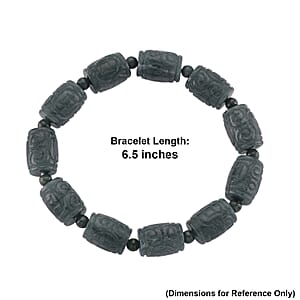 EXTREM SELTEN Natürlicher Olmek Jadeit Typ A Armband Flexibles cm ca. 210.00 ct