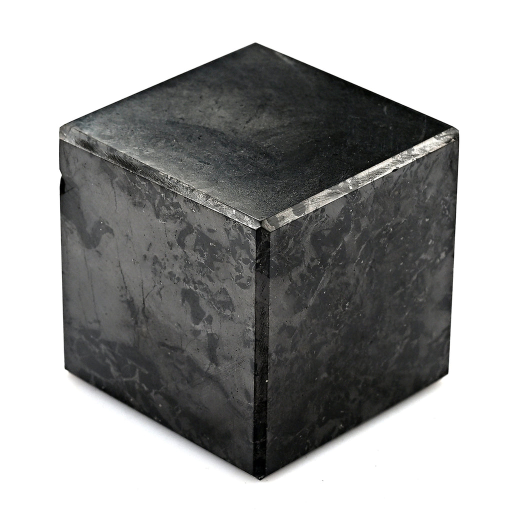 Shungit Quadrat 4 cm ca. 110 g Schwarz
