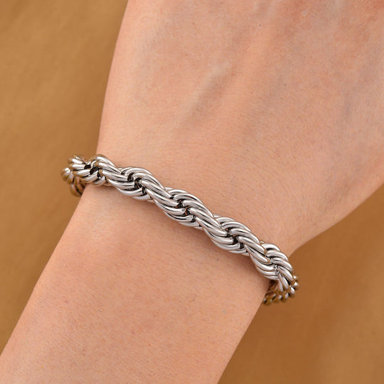 316L Edelstahl IP-Gelbbeschichtung Armband ca. 19 cm ca. 27,50g