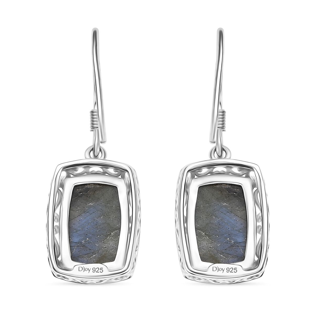 D'Joy AAA Labradorit Ohrringe 925 Silber rhodiniert ca. 8.60 ct