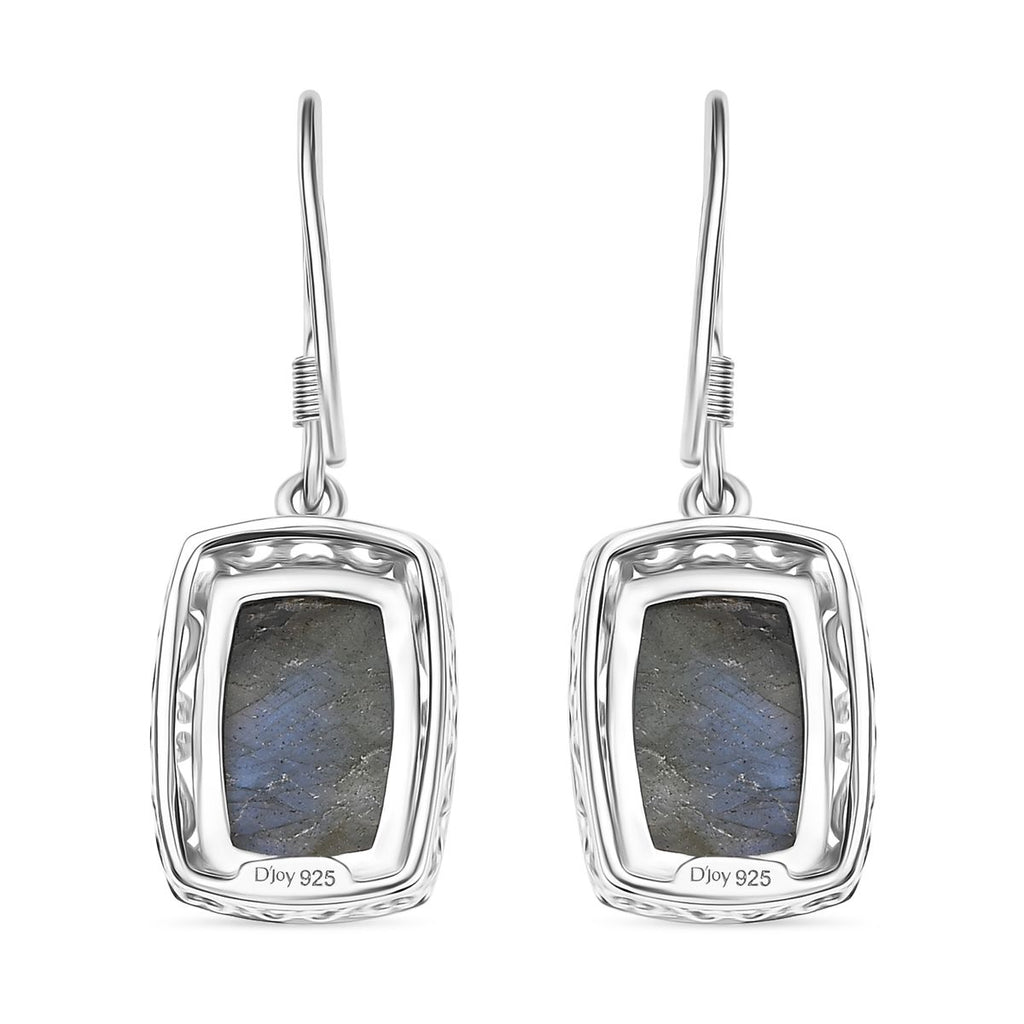D'Joy AAA Labradorit Ohrringe 925 Silber rhodiniert ca. 8.60 ct