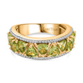 Natürlicher Peridot Ring, Nickelfreies Messing (Größe 19.00) ca. 2.34 ct