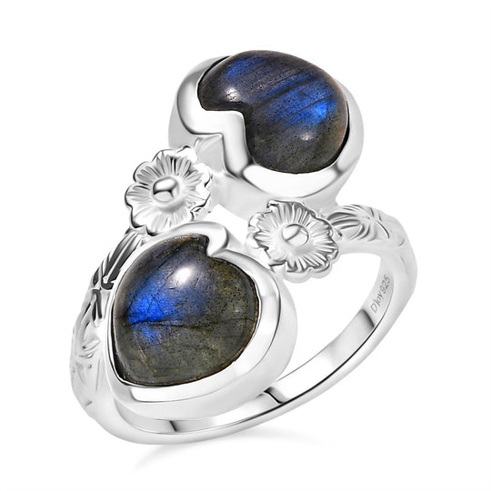 D'Joy AA Labradorit Ring 925 Silber (Größe 20.00) ca. 5,66 ct