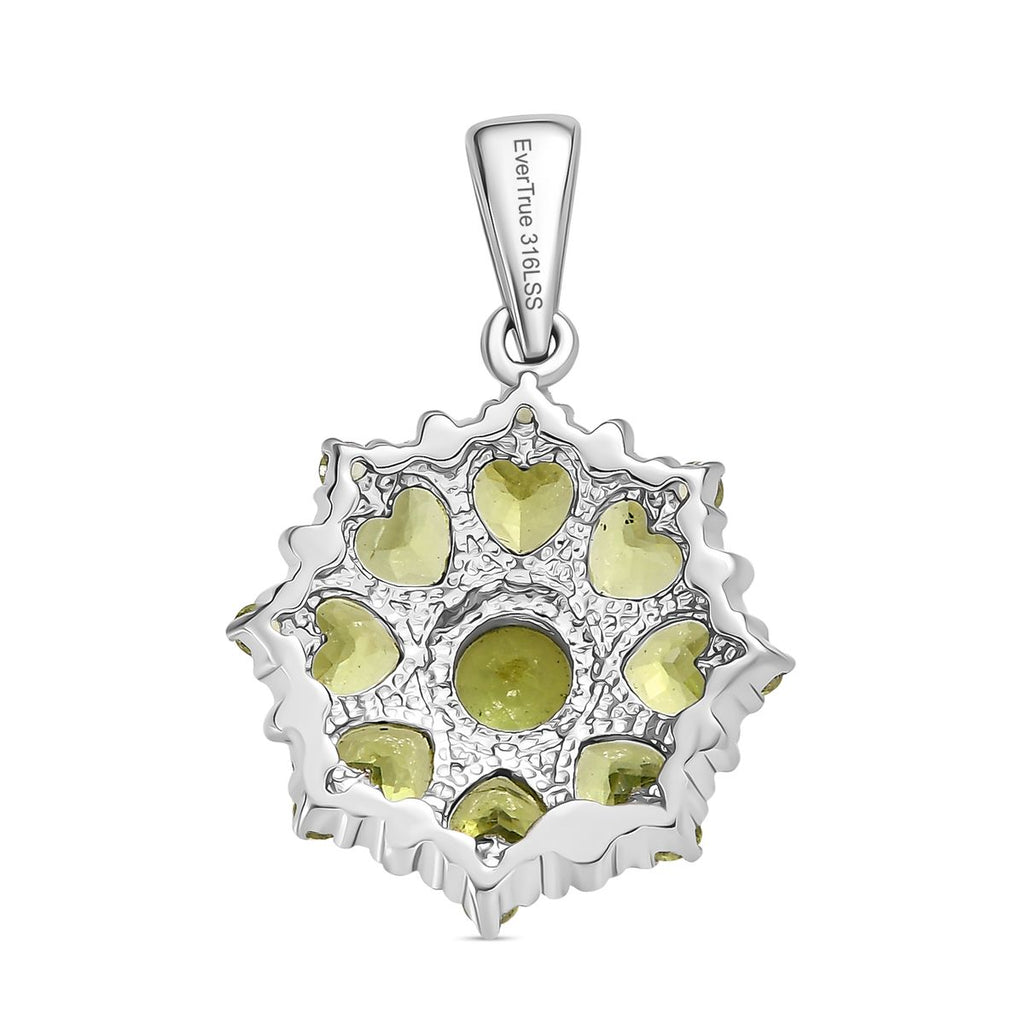 Peridot Anhänger Edelstahl ca. 5.33 ct