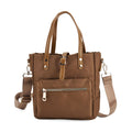Nylon Crossbody Tasche, 22x23x9 cm, Gold