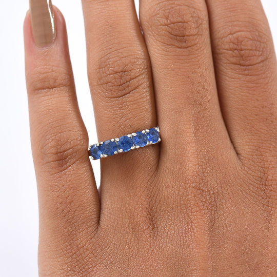 D'Joy AA Natürlicher Kaschmir-Kyanit Ring 925 Silber rhodiniert (Größe 20.00) ca. 1,77 ct