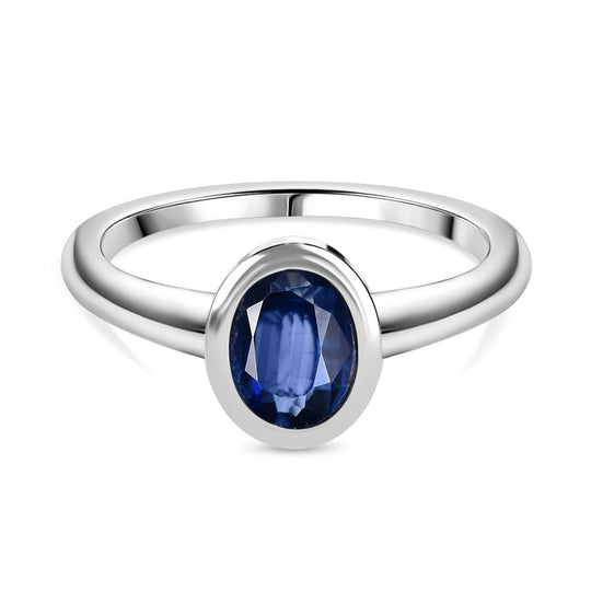 D'Joy AA Natürlicher Kaschmir-Kyanit Ring 925 Silber rhodiniert (Größe 20.00) ca. 1,74 ct