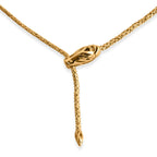 Royal Bali - Bourbudur mit Drachen Halskette, ca. 60 cm 925 Silber 916 Gelbgold Vermeil ca. 28,75g
