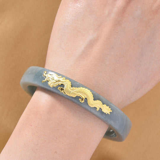 EXTREM SELTEN - Natürlicher Olmek Jadeit Armreif ca. 21 cm 999 Gelb Gold ca. 200.00 ct