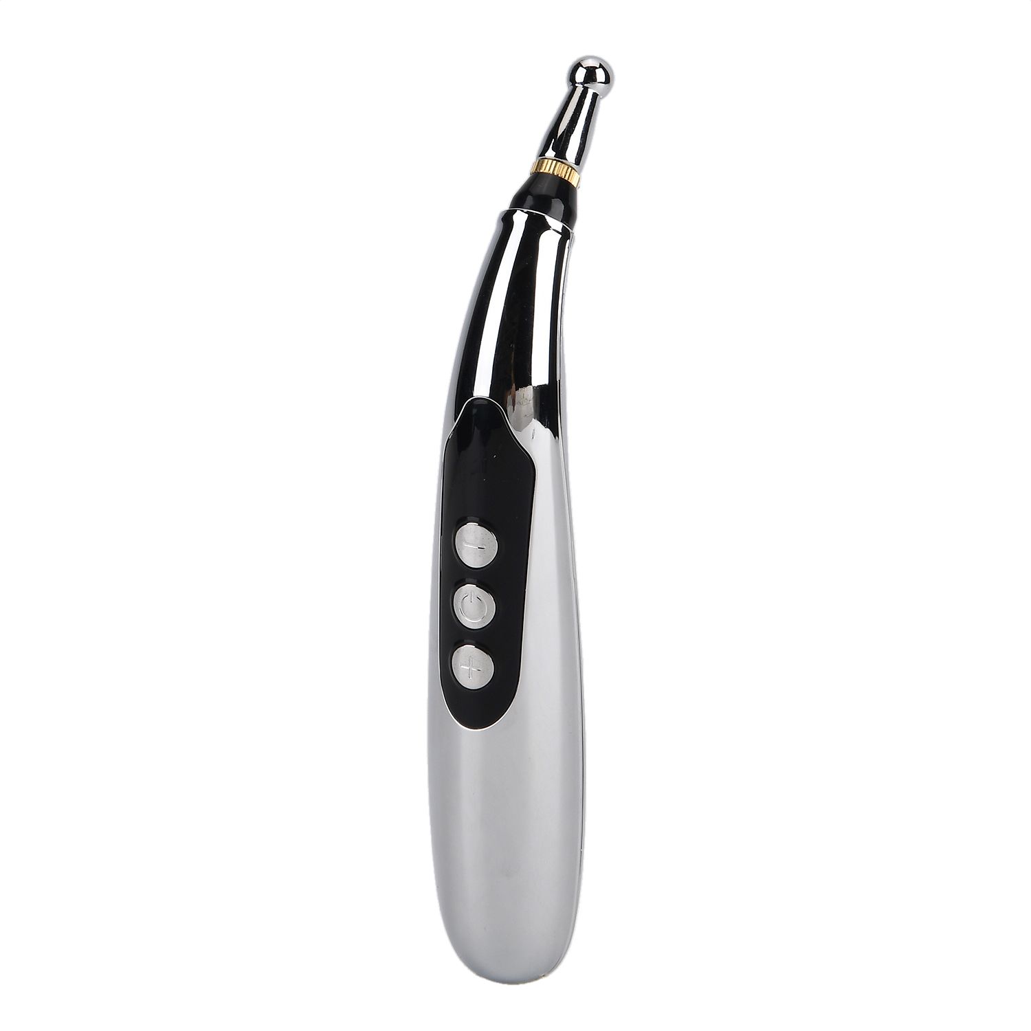 Akupunktur Meridian Stift mit Mikrostrom, wiederaufladbar, 9 Intensitätsstufen, Silber