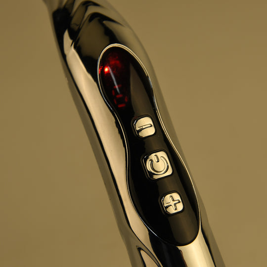 Akupunktur Meridian Stift mit Mikrostrom, wiederaufladbar, 9 Intensitätsstufen, Silber