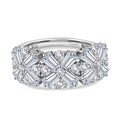 D'Joy Moissanit Ring 925 Silber rhodiniert (Größe 17.00) ca. 2,68 ct