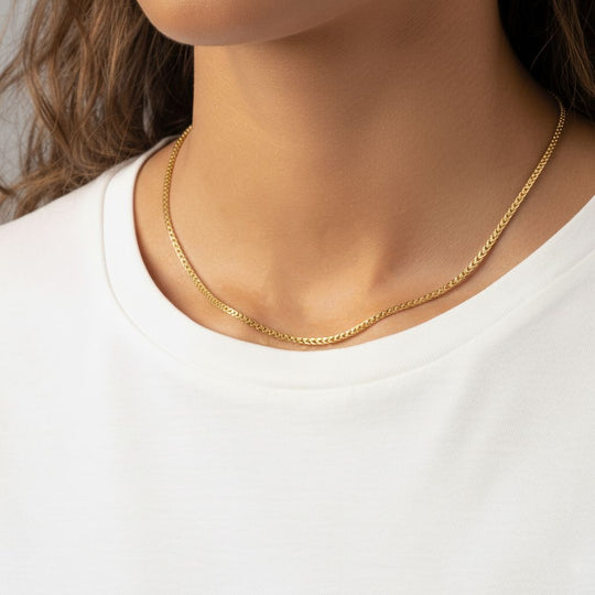 LUXORO 585 Gold Spiga Halskette ca. 50 cm ca. 1,93g