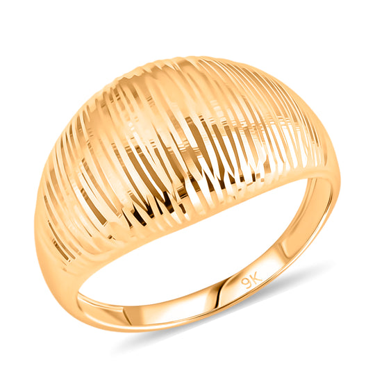 Royal Bali - DESIGNER INSPIRIERT 375 Gold Ring (Größe 16.00) ca. 1,92g