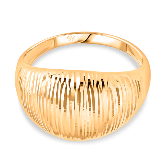 Royal Bali - DESIGNER INSPIRIERT 375 Gold Ring (Größe 16.00) ca. 1,92g