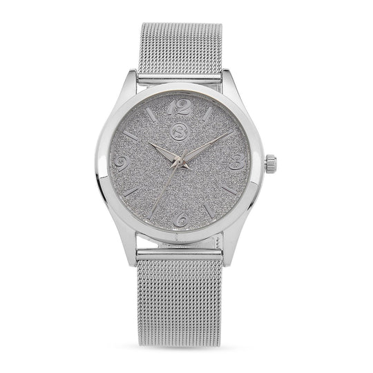 STRADA Stardust Dial Uhr mit japanischem Uhrwerk und roségoldfarbenem 316L Edelstahl -Mesh-Armband