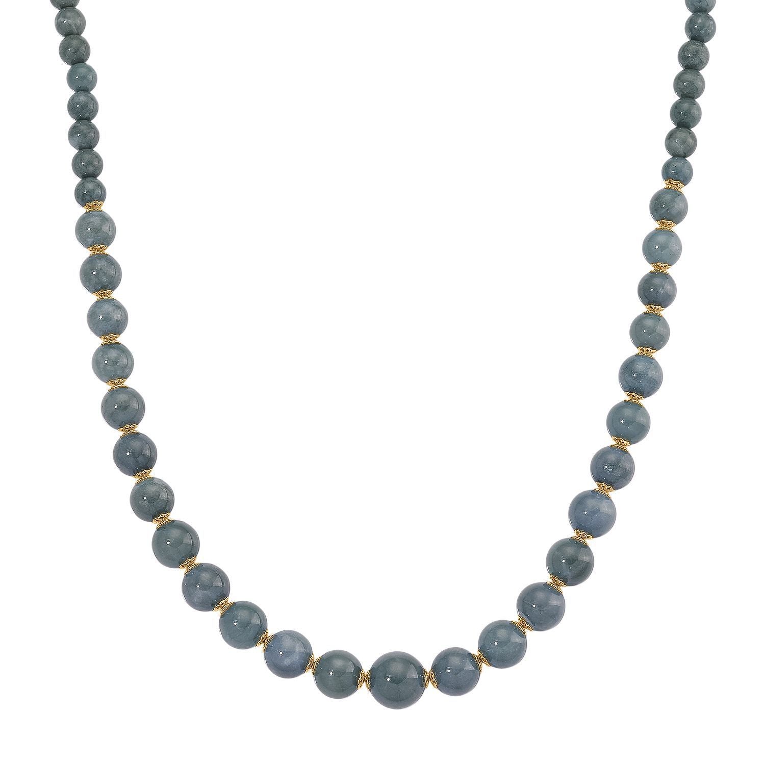 D'Joy EXTREM SELTEN - Natürlicher Olmek Jadeit Halskette ca. 50 cm 925 Silber vergoldet ca. 400.00 ct