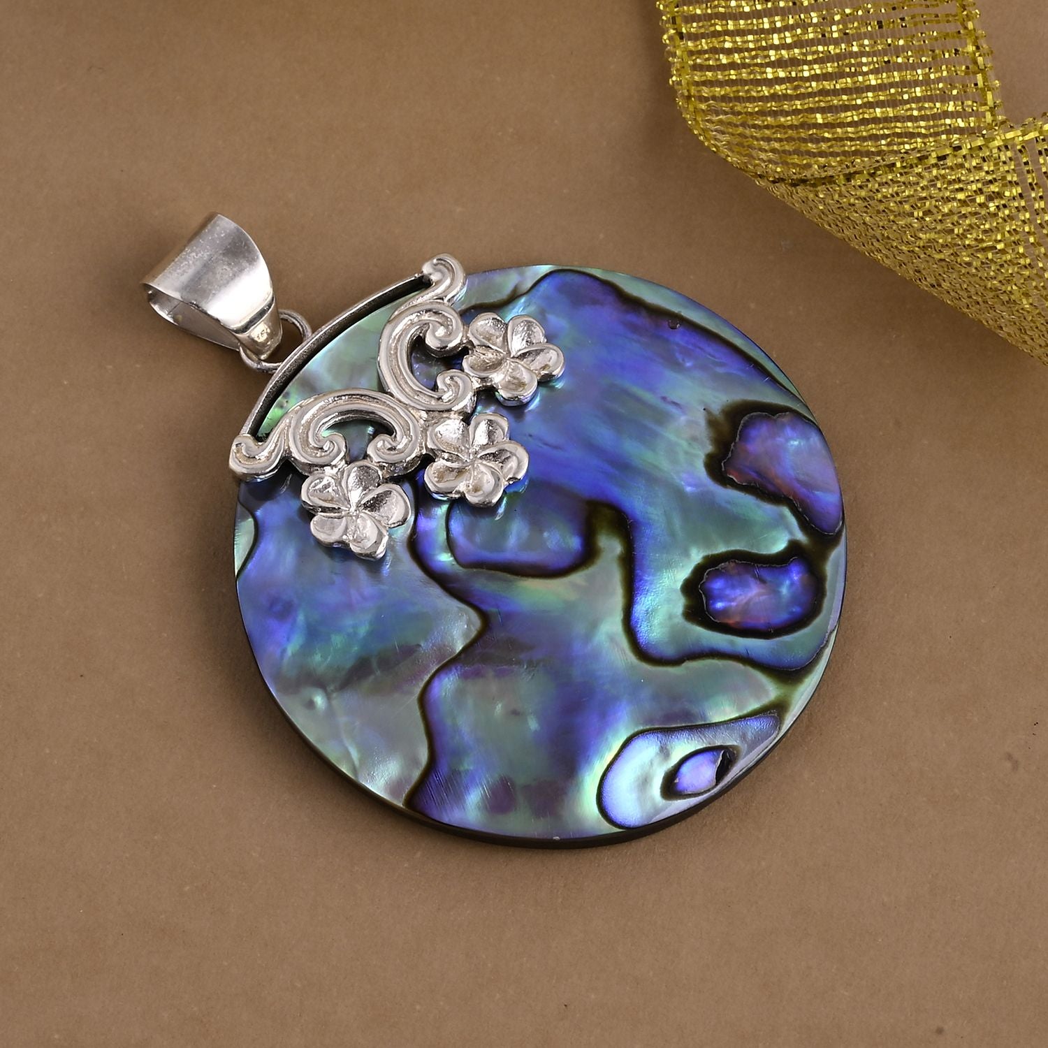 Royal Bali - Abalone Muschel Anhänger, 925 Silber