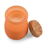 2er Set - Duftkerze 5 x 7 cm und Öl-Diffusor 50 ml mit Stäbchen, Orange & English Pear Freesia