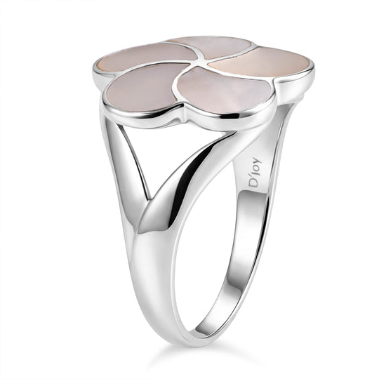D'Joy Royal Bali Perlmutt Ring 925 Silber (Größe 17.00)