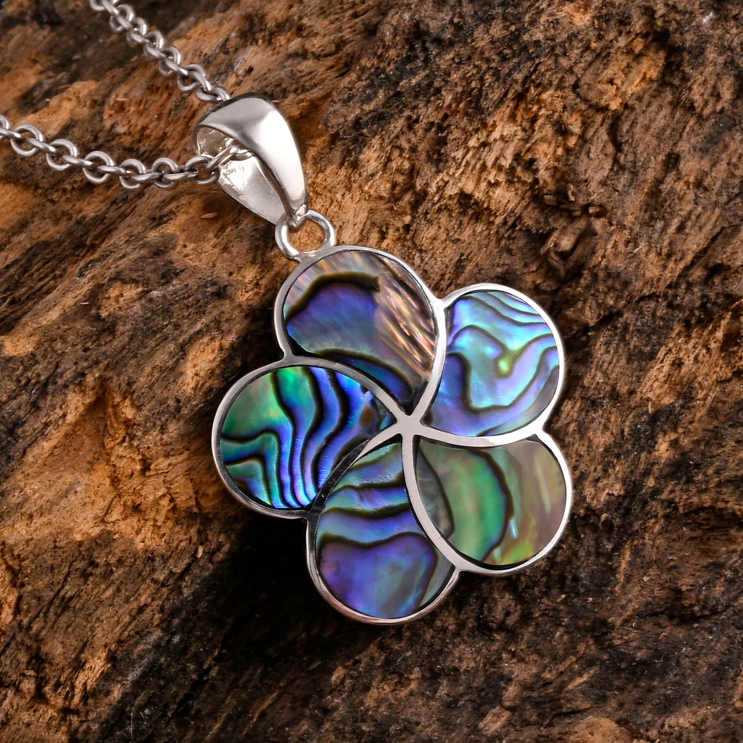 D'Joy Royal Bali Abalone Muschel Anhänger 925 Silber