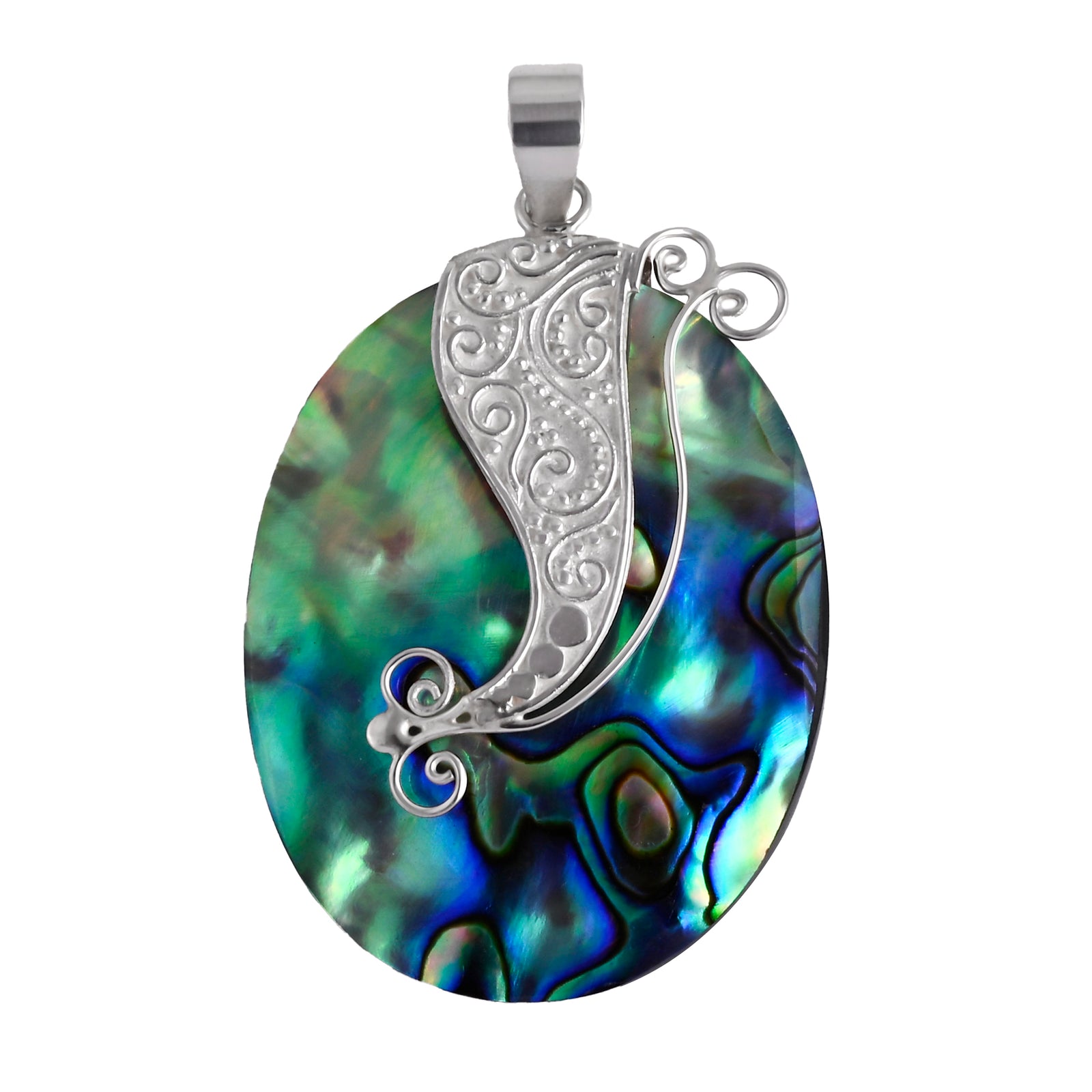 Abalone Muschel Anhänger 925 Silber ca.