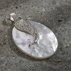 Perlmutt Anhänger 925 Silber Standard