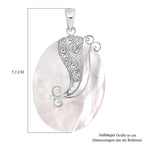 Perlmutt Anhänger 925 Silber Standard