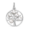 Süßwasser Perle (4-4.5 mm) Anhänger 925 Silber rhodiniert