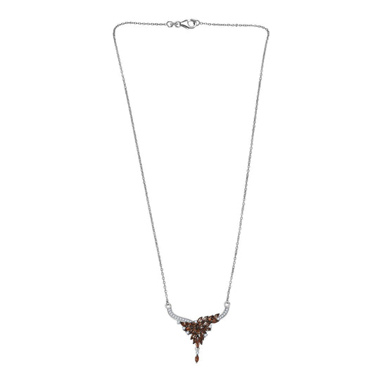 D'Joy AA Andalusit, Moissanit Halskette ca. 45 cm 925 Silber rhodiniert ca. 2,15 ct.