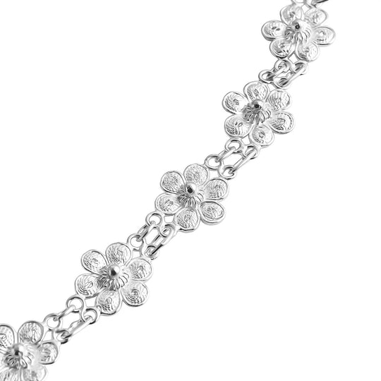 DJoy Royal Bali Kollektion - 925 Silber Tarakashi Halskette ca. 45 cm ca. 17,65g