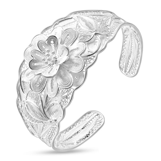 DJoy Royal Bali Kollektion - 925 Silber Tarakashi Armreif ca. 20 cm ca. 29,84g