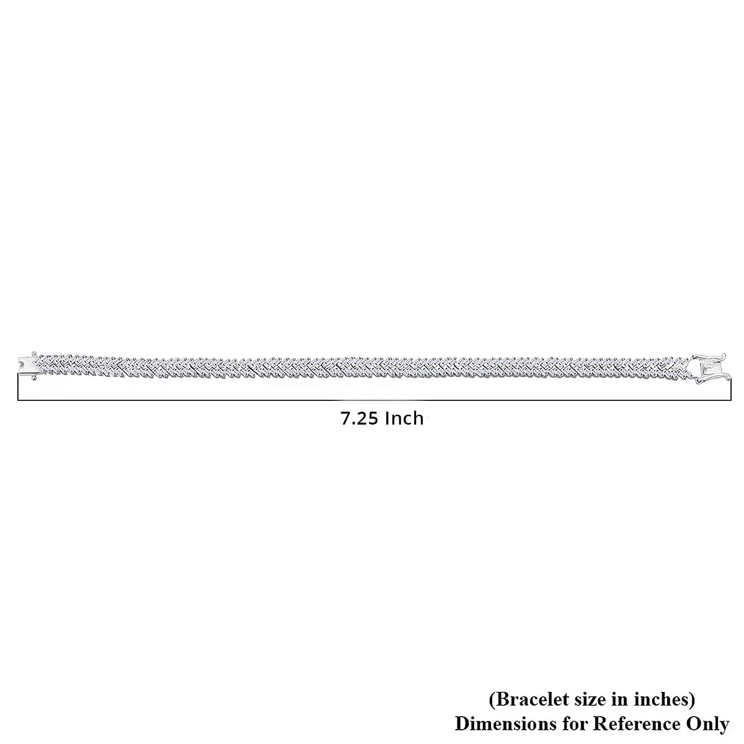 LUXURIANT DIAMOND - Lab Grown Diamant SI-GH Armband ca. 18.5 cm 925 Silber rhodiniert (7-8 Werktage Lieferzeit) ca. 4.00 ct
