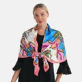 LA MAREY Signature Seidenschal aus 100% Maulbeerseide, 55 x 170 cm, Rosa