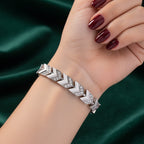 Weißer Kristall Armband ca. 19 cm Standard