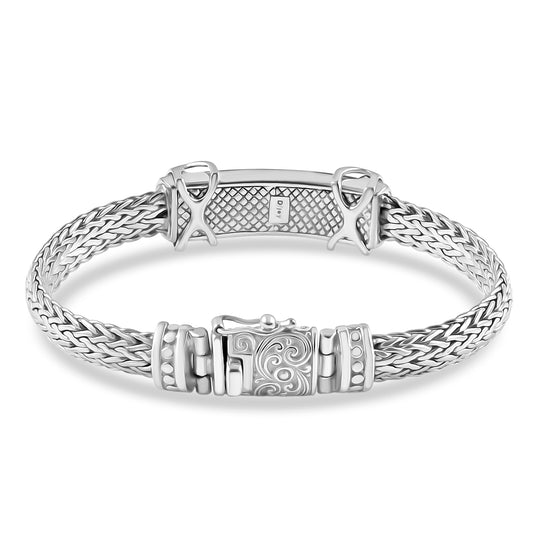 D'Joy Royal Bali EXTREM SELTEN - Natürlicher Olmek Jadeit Armband ca. 19 cm 925 Silber ca. 29.51 ct