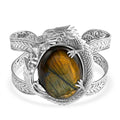 D'Joy Royal Bali -  Labradorit Armreif ca. 19 cm 925 Silber ca. 75.31 ct 54.21g 75.31 ct