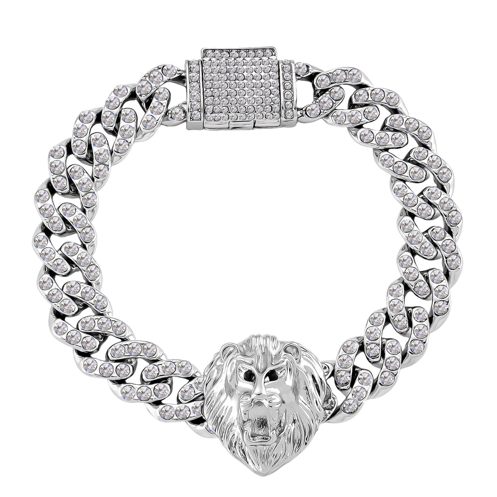 Weißer Kristall Armband ca. 19 cm