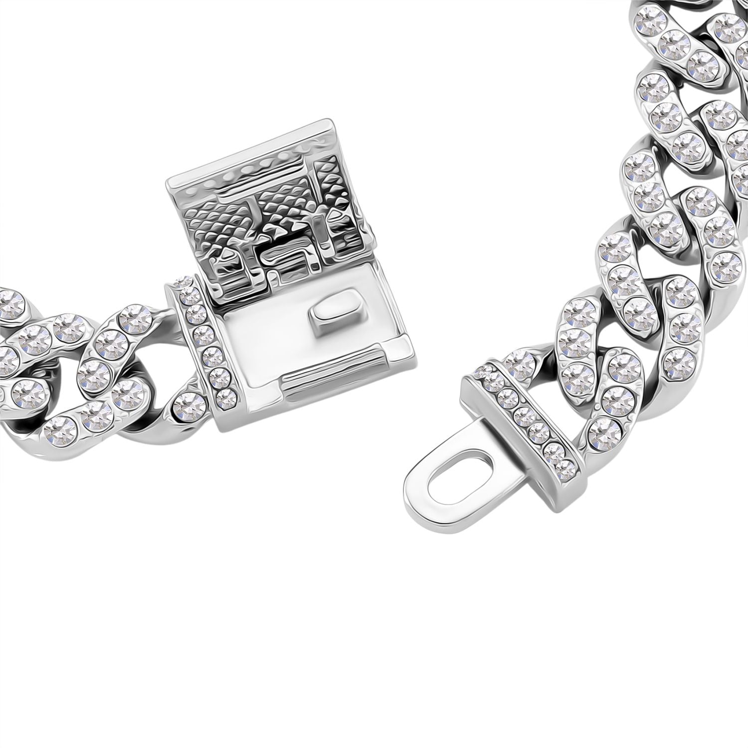 Weißer Kristall Armband ca. 19 cm