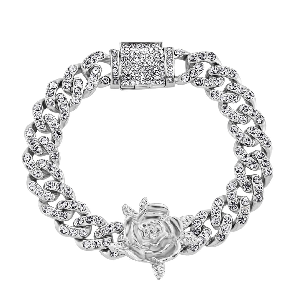 Weißer Kristall Armband ca. 19 cm