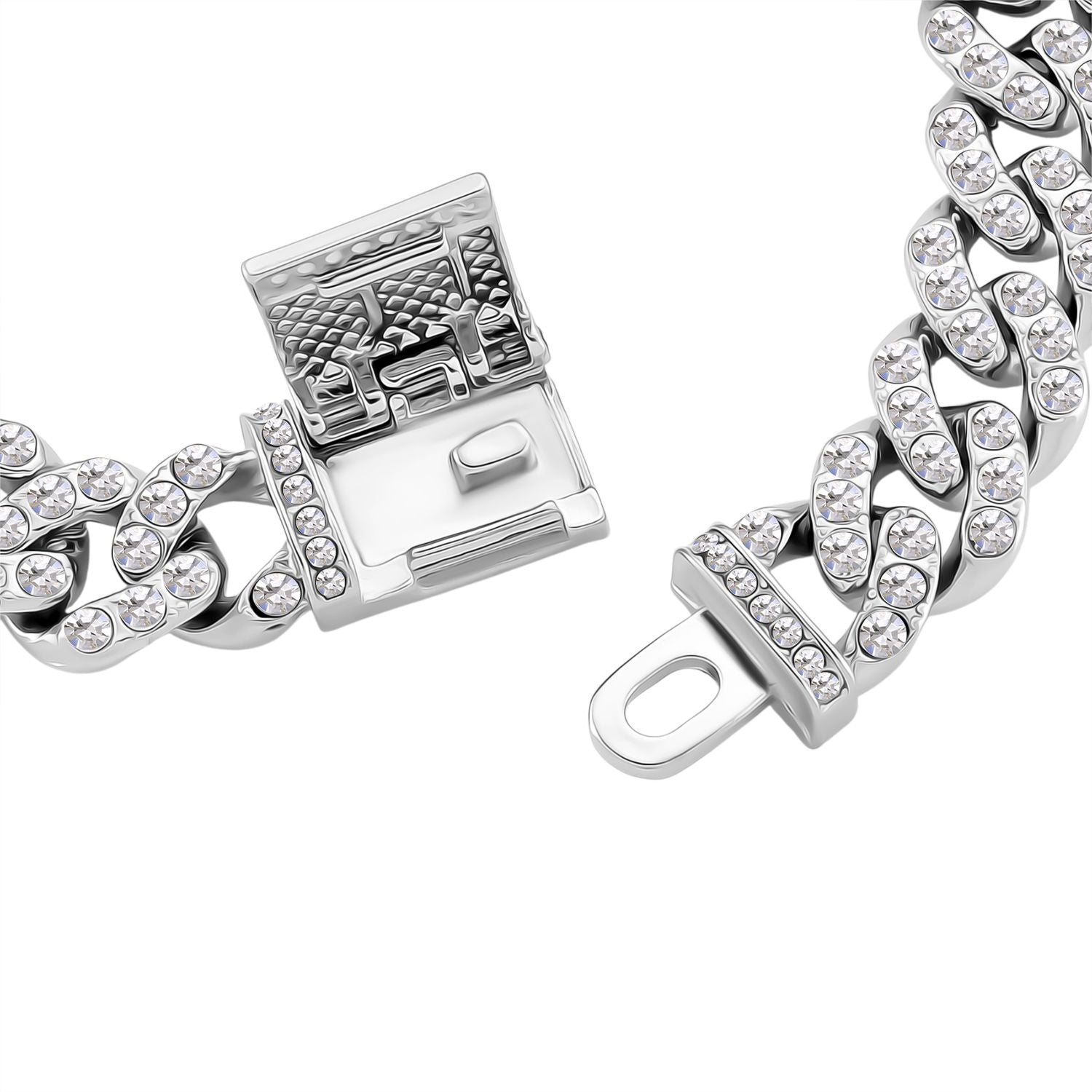 Weißer Kristall Armband ca. 19 cm