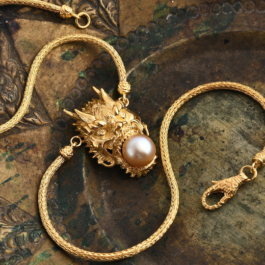 Royal Bali - DJoy AAA Goldene Südsee Perle (11-12 mm) Halskette ca. 45 cm, 925 Silber, Gold Vermeil 10.38 ct