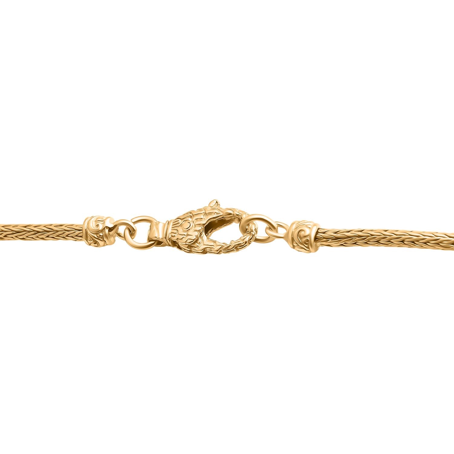 Royal Bali - DJoy AAA Goldene Südsee Perle (11-12 mm) Halskette ca. 45 cm, 925 Silber, Gold Vermeil 10.38 ct