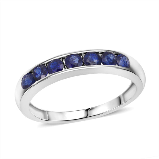 D'Joy Masoala Saphir (Fissure gefüllt) Ring 925 Silber rhodiniert (Größe 18.00) ca. 1,20 ct