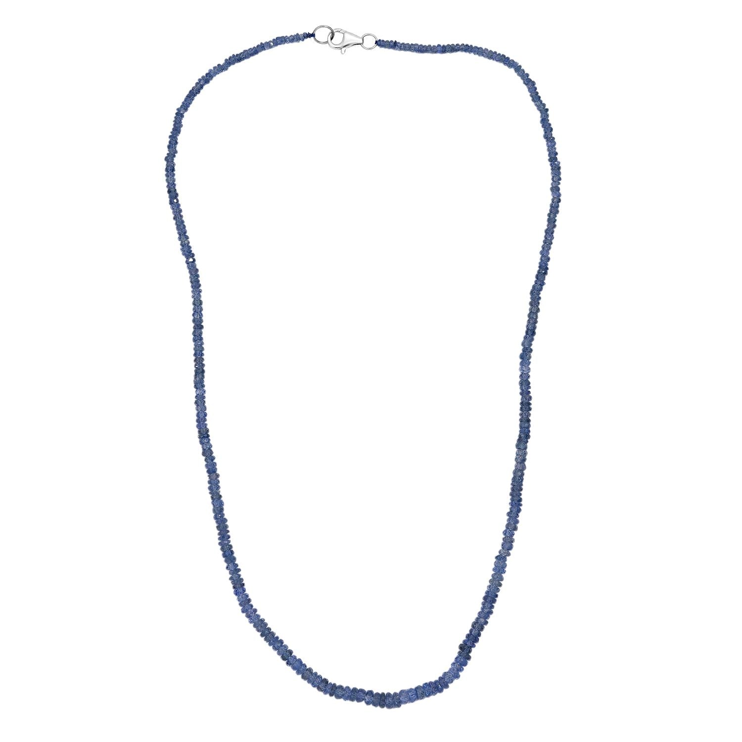 RHAPSODY AAAA Ceylon-Saphir Halskette ca. 45 cm 950 Platin ca. 47.98 ct