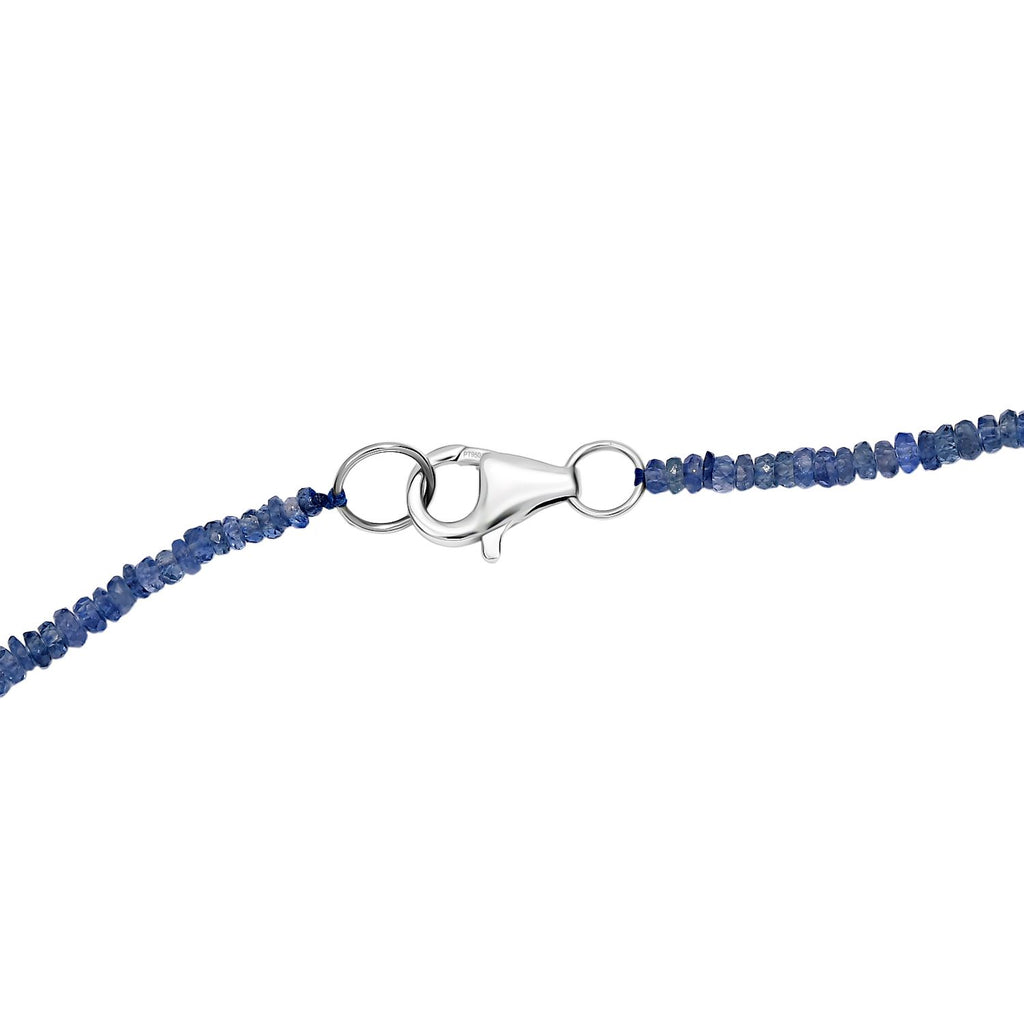 RHAPSODY AAAA Ceylon-Saphir Halskette ca. 45 cm 950 Platin ca. 47.98 ct