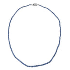 AA Ceylon-Saphir Halskette ca. 45 cm 925 Silber rhodiniert ca. 43,00 ct.