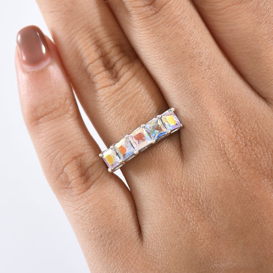 D'Joy Merkur mystischer Topas Ring 925 Silber rhodiniert (Größe 19.00) ca. 2,25 ct