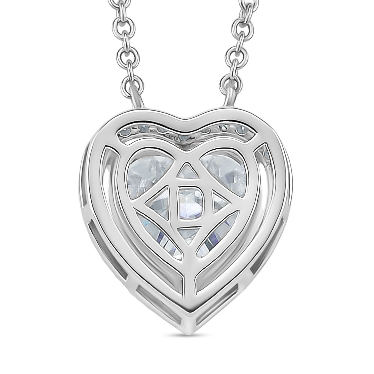 RADIANTA GRA zertifiziert Moissanit (D-VVS) Halskette ca. 45 cm 925 Silber rhodiniert ca. 3.74 ct