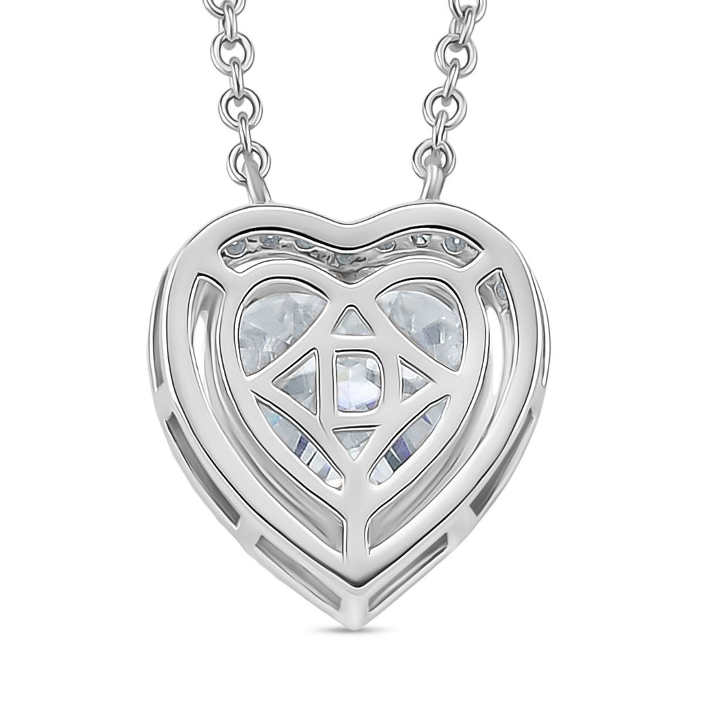 RADIANTA GRA zertifiziert Moissanit (D-VVS) Halskette ca. 45 cm 925 Silber rhodiniert ca. 3.74 ct